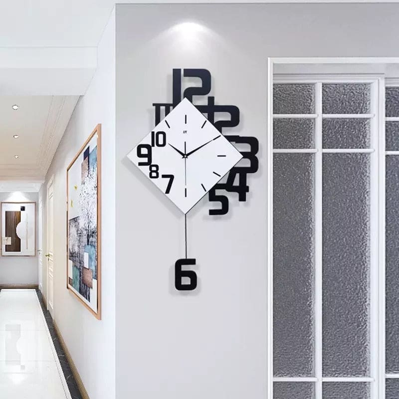 Nordic Style Luxury Swing Wall Clock, Classic Wooden Creative Clock, Swing Hanging Mute Pendulum Wall Clock Nordic Style Luxury Swing Wall Clock, Classic Wooden Creative Clock, Swing Hanging Mute Pendulum Wall Clock
